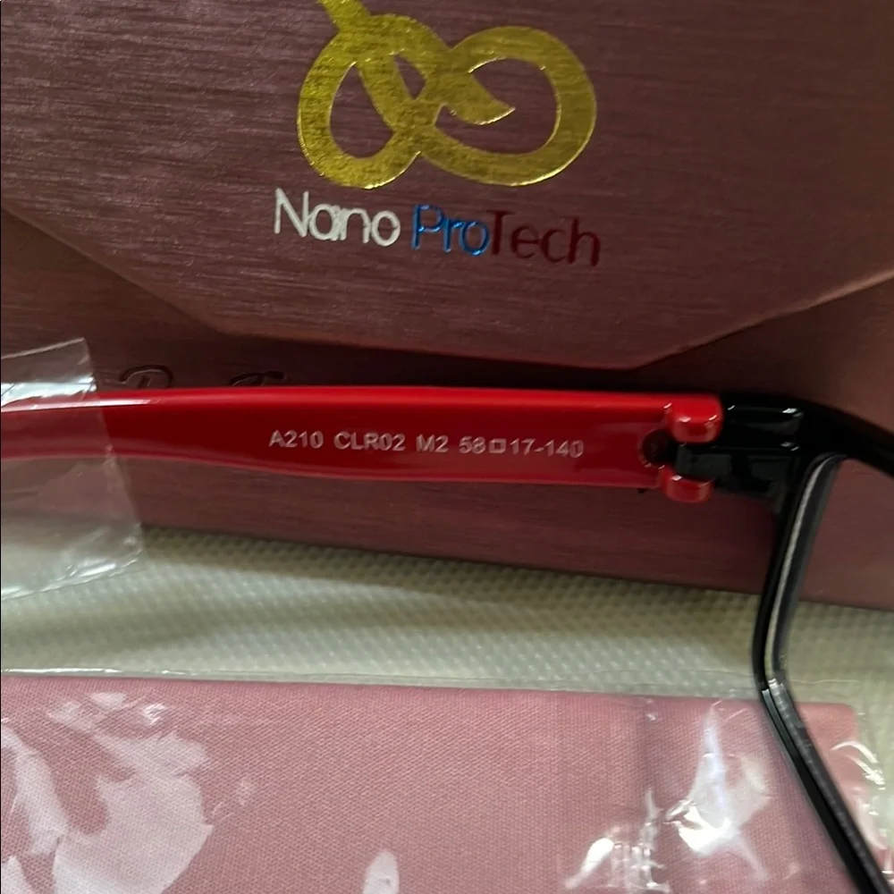 Black and Red A210 M Glasses